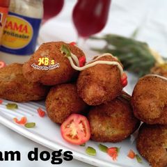 A picture of Yam dogs.