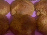 Muffins y budín con harina de kamut, de banana y cardamomo. Veganos