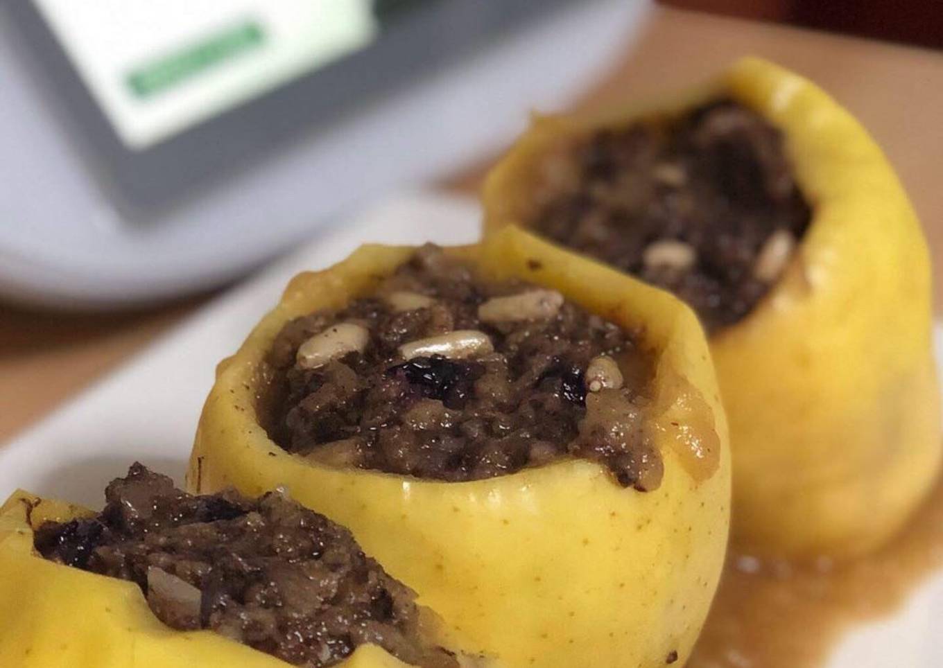 Manzanas rellenas de morcilla TM6