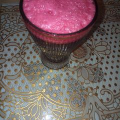 A picture of My natural hibiscus drink (zobo).