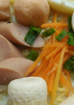 Foto resep Ramen kuah susu