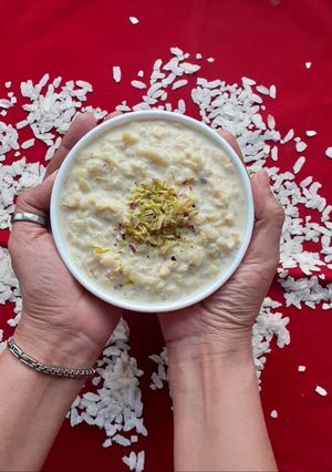 A picture of Doodh Poha (Flattened Rice Kheer).