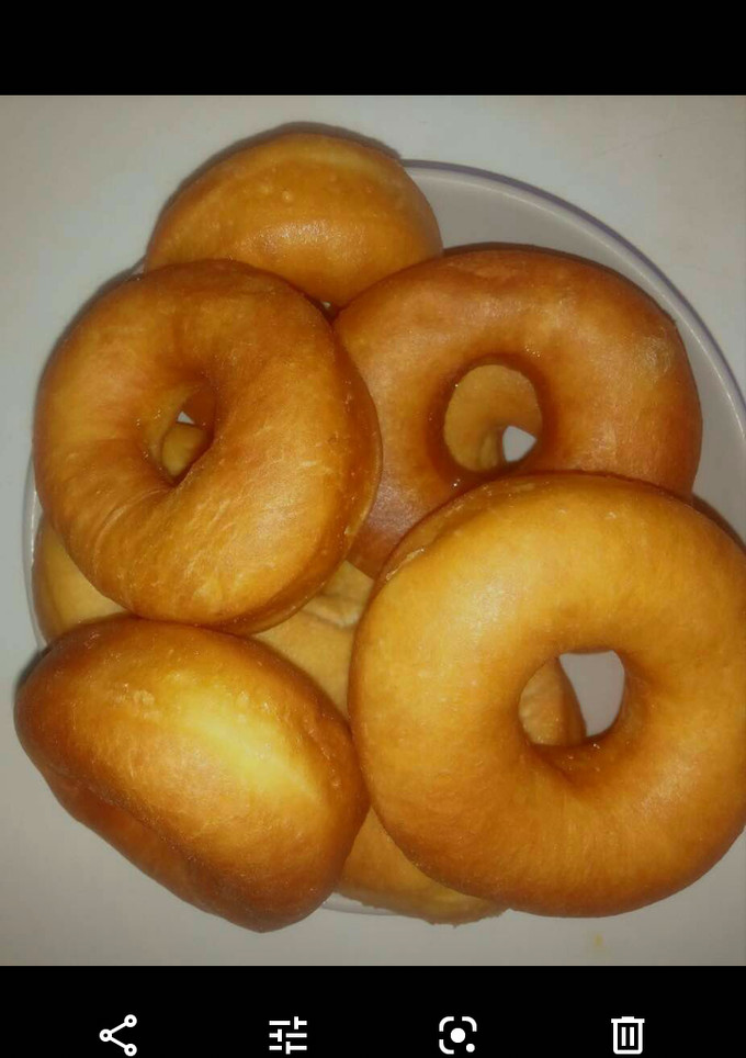 A picture of Doughnut receipe.