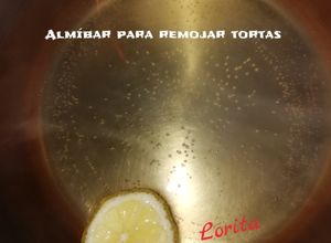 Una foto de Almíbar para remojar tortas (bizcocho)