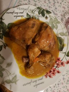 Una foto de Jamoncitos pollo al curry