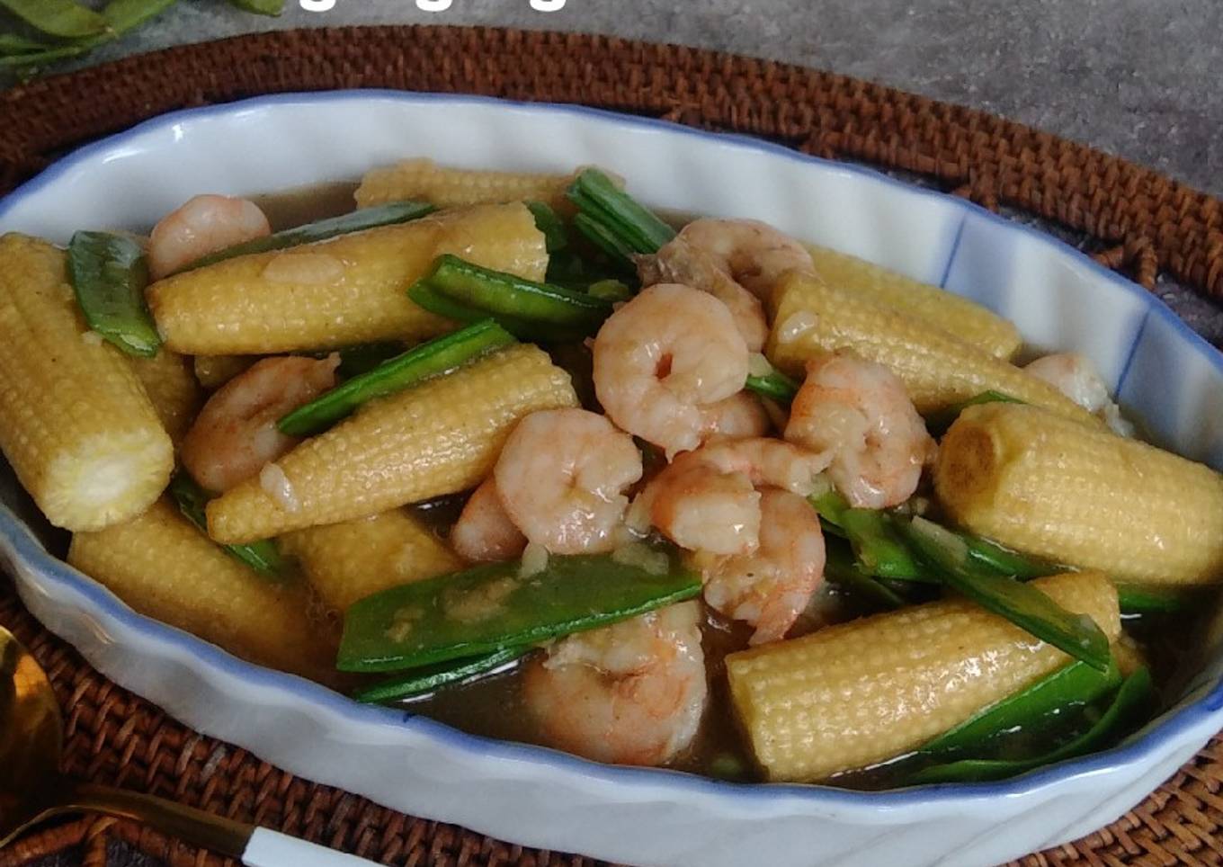 Ca udang jagung muda