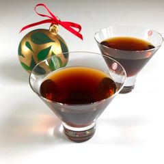A picture of Lapsang Souchong Infused Ice Wine.