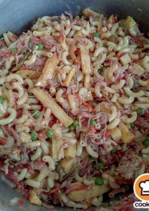 A picture of Chicken and Vegetable Macronies.