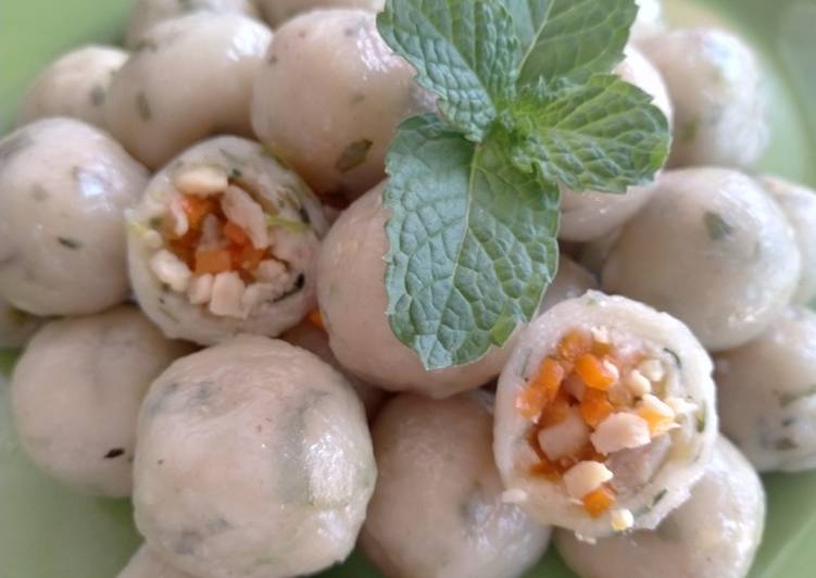 Resep Pentol aci isi sayur Anti Gagal