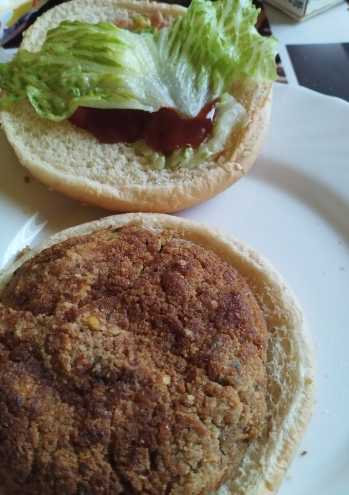 Una foto de Hamburguesa de soja texturizada (veganas)