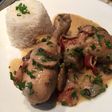 Pollo con Champiñones a la Crema
