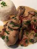 Pollo con Champiñones a la Crema