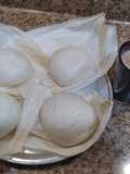 Tamales de harina, con champurrado