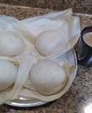 Tamales de harina, con champurrado