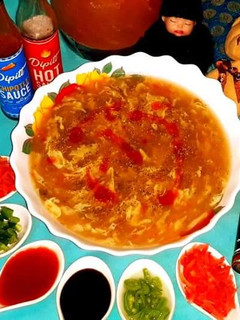 A picture of Chicken Hot n sour soup.