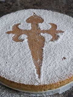 Una foto de Torta de Santiago