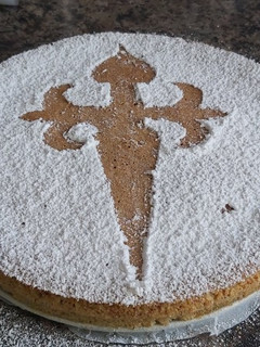 Una foto de Torta de Santiago