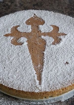 Una foto de Torta de Santiago