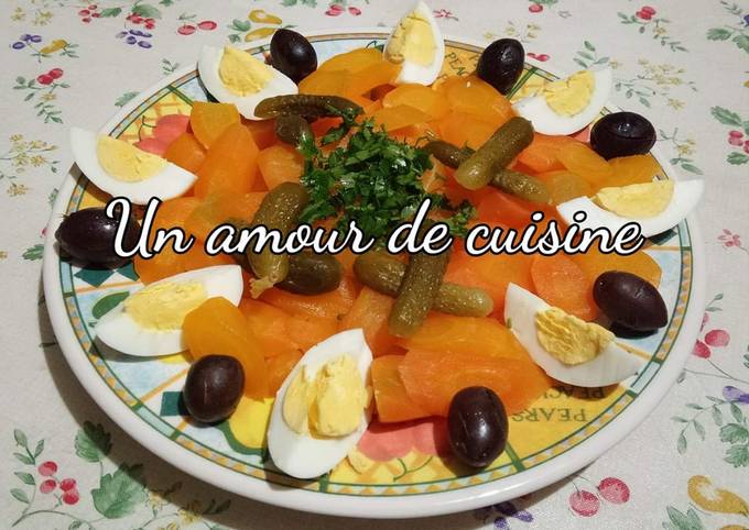 Salade de carottes aux oeufs durs de Un amour de cuisine - Cookpad
