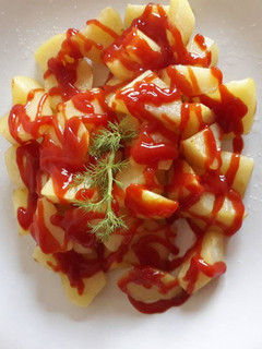 Una foto de Patatas en salsa brava a mi manera