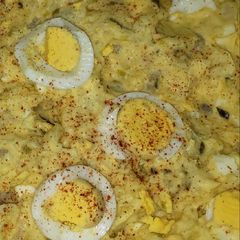 A picture of Sharon's Potato Salad.