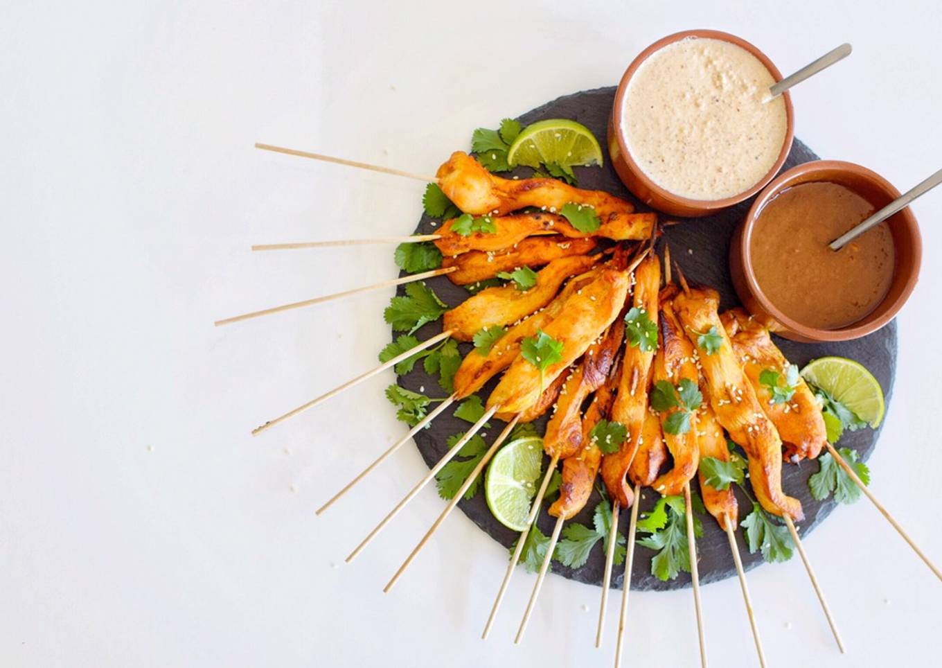 Pinchos de pollo Satay al estilo Thailandés | @DarixLAB