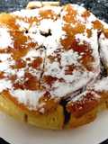 Charlota de manzana y nueces con pan de molde