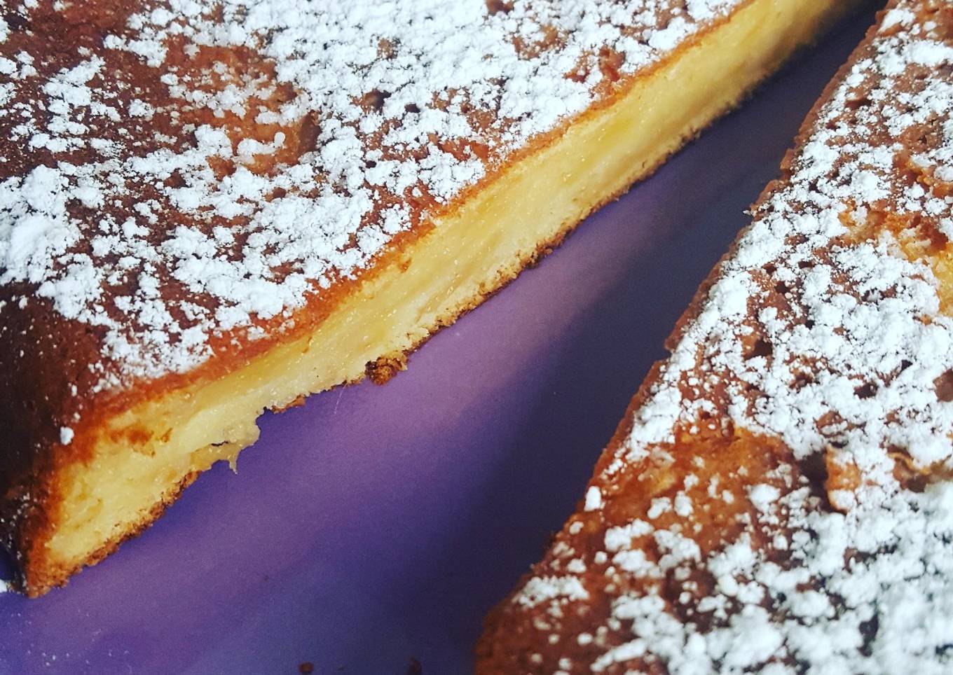 Gâteau flan aux pommes