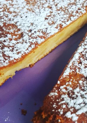 Une photo de Gâteau flan aux pommes