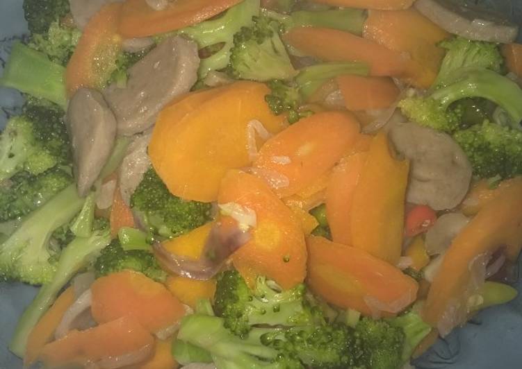 Cara mudah memasak Oseng oseng wortel brokoli yang Enak