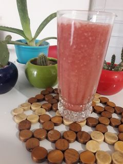 عکسی از دستور اسموتی هندوانه و کیوی 👩🍳