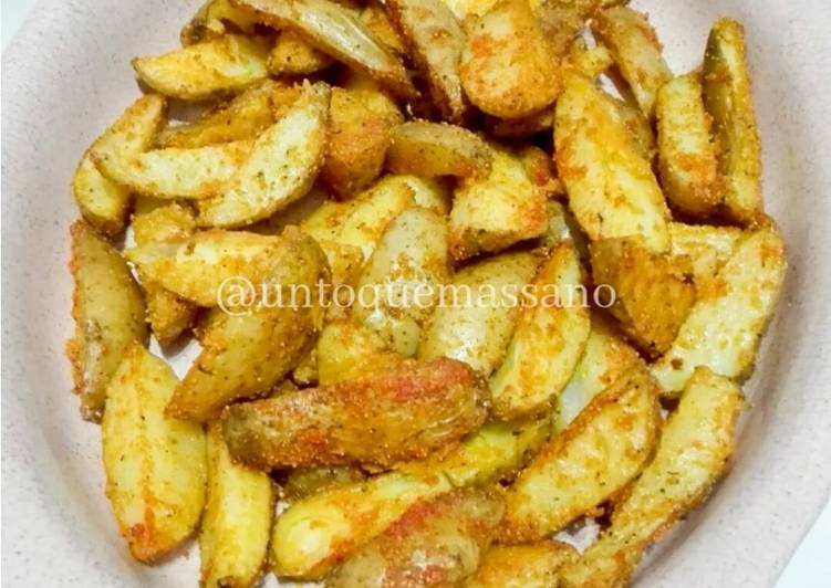 Simple Way to Make Any-night-of-the-week Papas rústicas al horno (Fácil, ricas y económicas)