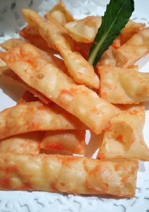 Foto resep Keripik Kulit Pangsit Renyah cemilan super gampang dan enak