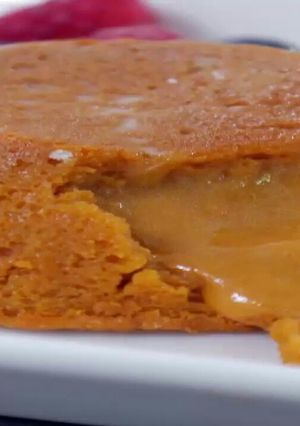 Una foto de Volcán de dulce de leche