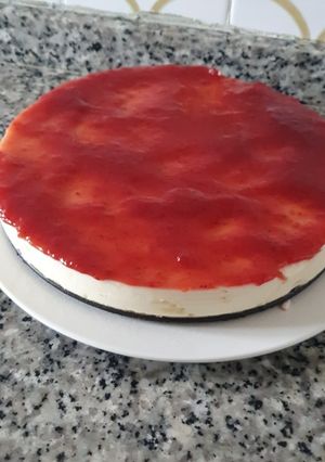 Una foto de Tarta de queso sin horno
