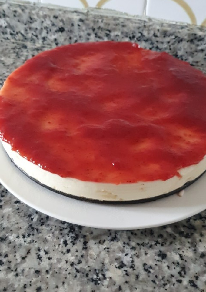 Una foto de Tarta de queso sin horno