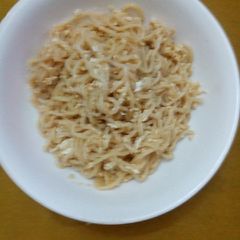 Noodles fried with egg A picture of Noodles fried with egg.