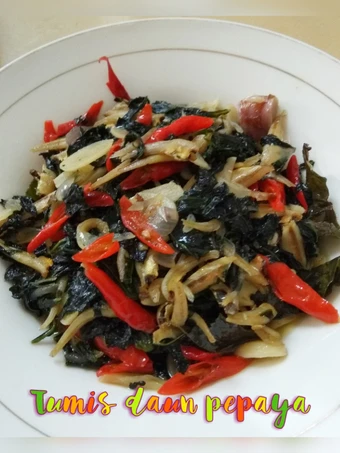 Cara Mudah Menyiapkan Resep Tumis daun pepaya yang Uenak Anti Ribet, Uenak Banget