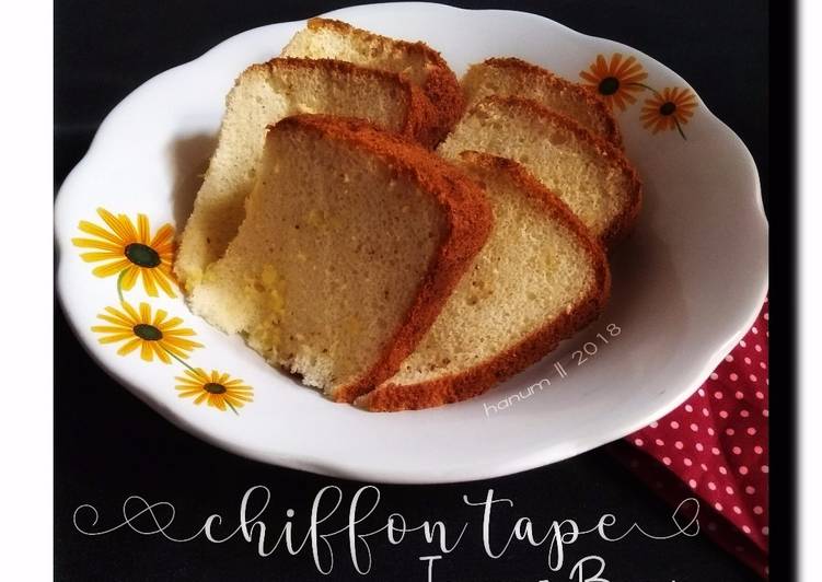 Resep masakan Chiffon Tape Tepung Beras(#PR_Tapedeeh) | Langkah Membuat Chiffon Tape Tepung Beras(#PR_Tapedeeh) Yang Sedap