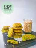 Pandan Oatmeal Cookies