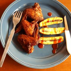 A picture of Berbeque Chicken wings.