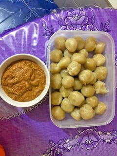 Foto resep Cilok isi ayam bumbu kacang