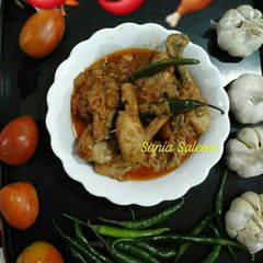 A picture of Chinese Style Black Pepper Chicken Karahi.