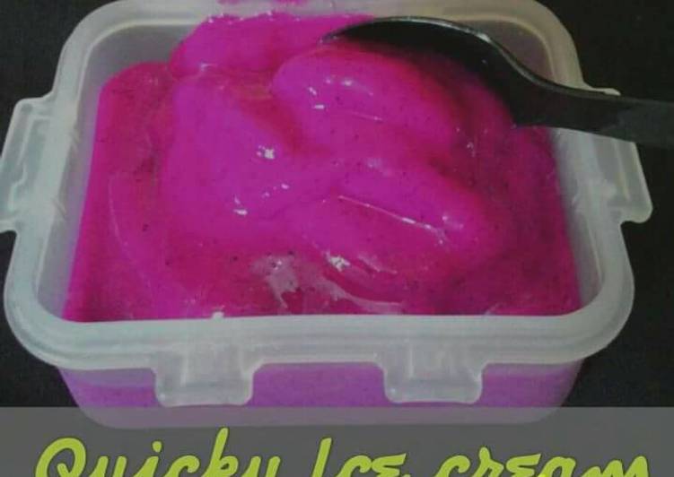 Resep Quicky Ice Cream Yang Lezat