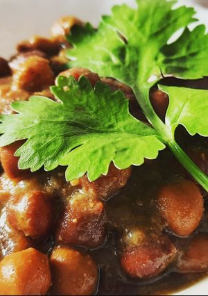 A picture of Kala Chana Masala.
