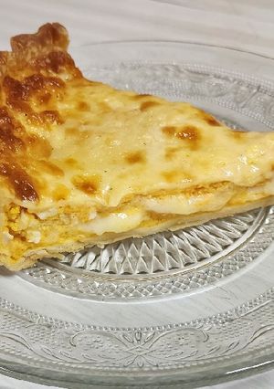 Una foto de Quiche de calabaza y queso