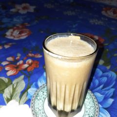 A picture of Chikoo milkshake.