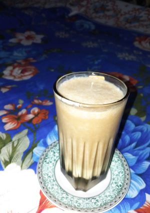 A picture of Chikoo milkshake.