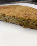 Tortilla express (arroz, carne y arvejas)