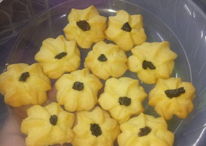 Semprit cookies kismis.... Edisi kue lebaran...😉😉👍👍